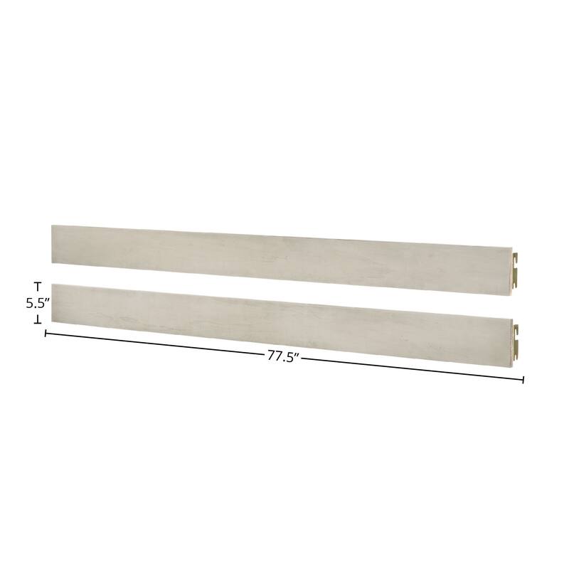 San Mateo 78" Wide Full Size Bed Rails, Rustic White On Sale Bed Bath & Beyond 39307526